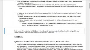 Python -  Variable Scope Part  1