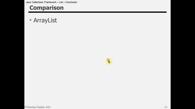 Java Collections Framework – List – Conclusion смотреть онлайн