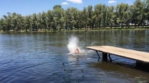 Кувырок, Прыжки в воду (slow mo)