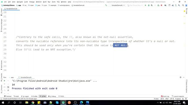 Kotlin NULL Safe Operators | Best Explanation Ever | Elvis Operator and Non Null Assertion Operator