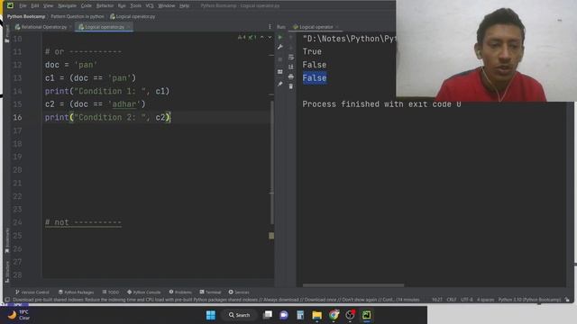 Logical Operator || Operators in Python ||  Python Programming for Beginners || Python Full Course