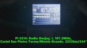 23.06.2024 18:57UTC, [Es], Radio Deejay, Италия, 107.2МГц, 2253км