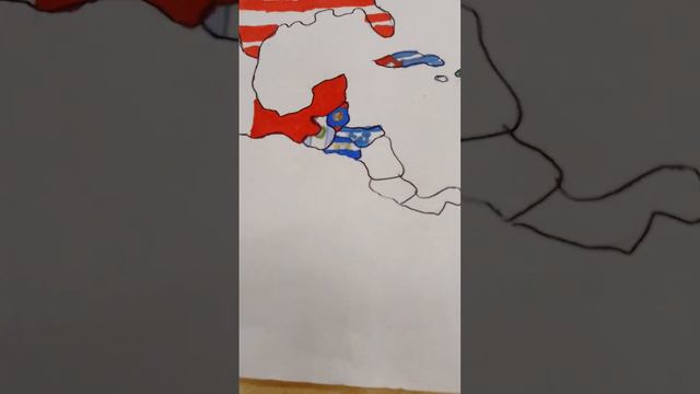 drawing Honduras on my north America map #subscribe #honduras #map #подпишись #реки #art #топ #карт