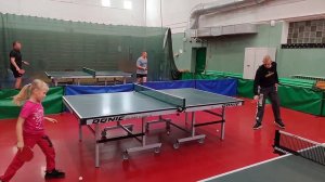 настольный  теннис, дети 6 лет. table tennis kids. 6 years old. по защите