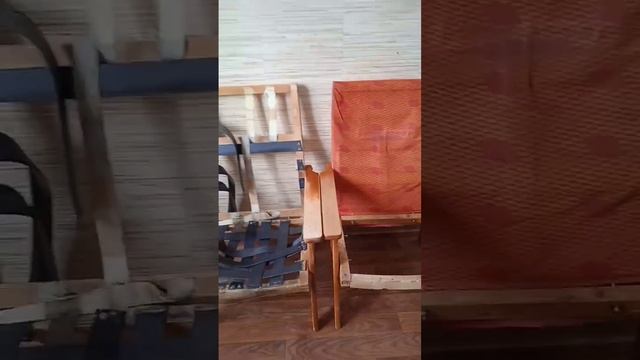 Перетяжка кресла СССР, ремонт, покраска