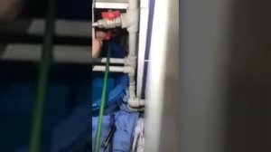 Прочистка труб водопровода.