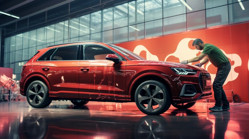 Мойка М3 «Заневский каскад». Audi Q3. Три слоя керамики. Мойка, глубокая полировка, керамика.