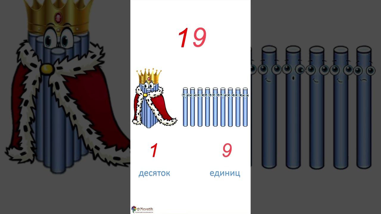Единицы Десятки Методика преподавания математики Образование чисел Разряды десятков и единиц #shorts смотреть онлайн