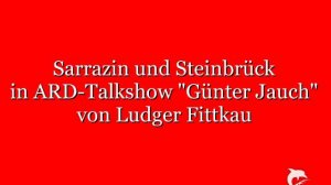Sarrazin und Steinbrück in ARD-Talkshow "Günter Jauch"