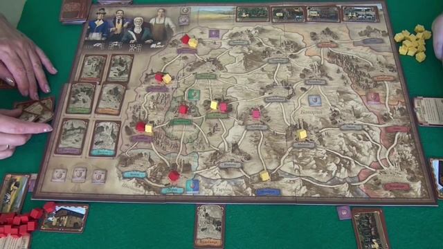 Королевская почта - играем в настольную игру, board game Thurn and Taxis смотреть онлайн