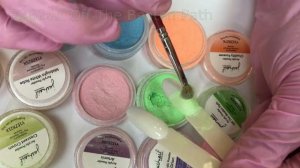 Дизайн ногтей: Омбре акриловой пудрой Justnail Moonlight Box