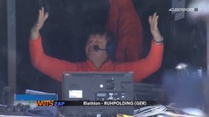 Губерниев Дмитрий поёт в комментаторской кабине