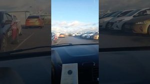Стоянка для автомобилей такси в аэропорту Пулково