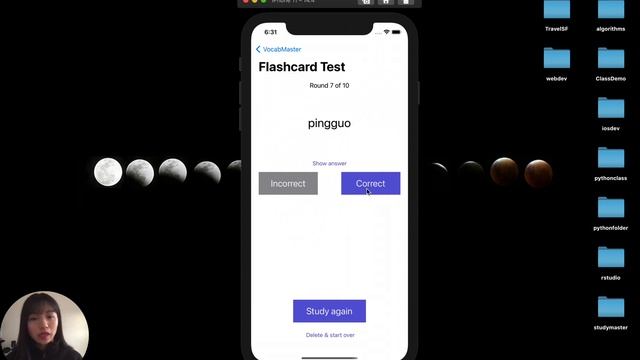 Study language flashcards with VocabMaster iOS app (plus Swift code walkthrough) смотреть онлайн