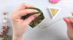 КРУГЛАЯ МОНЕТНИЦА | Cборка: Вшиваем Фермуар