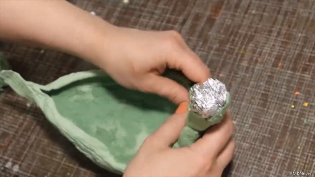 Пасхальная корзинка своими руками из папье маше Часть 1я
