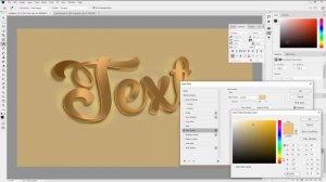 Photoshop Realistic 3D Text Effect Mockup Tutorial 2019