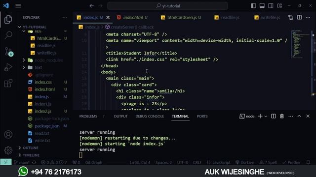 ? NODE JS | COMPLETE TUTORIAL - Part 06 | SINHALA | HTTP module & Web Requests | AUK Learning Cente