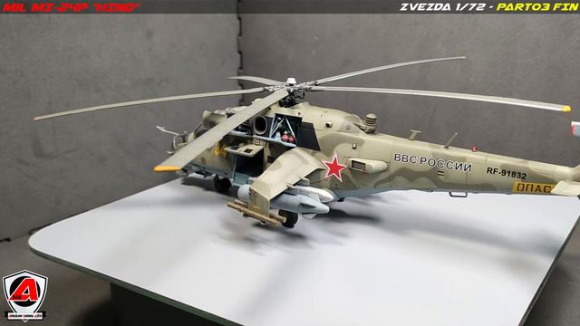 Montage Mil MI-24P "Hind" - Zvezda (7315) 1/72 - Part03 Fin смотреть онлайн