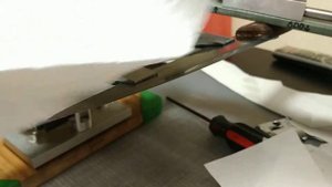 Заточка кухонного ножа 4. После. Камень Сунгари. Порошок КК 600.