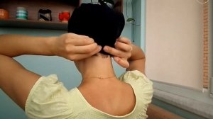 Повязываем платок. Как сделать объем на затылке под ПЛАТОК для коротких\тонких волос. Каркас-3