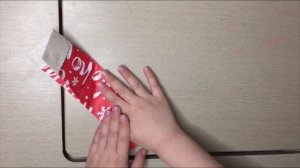 Рождественский носок из бумаги! Самый лёгкий способ!!