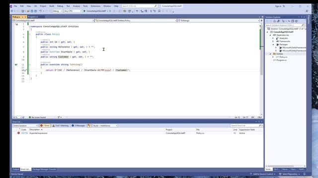 Query SQLite database using .NET Entity Framework Core 7