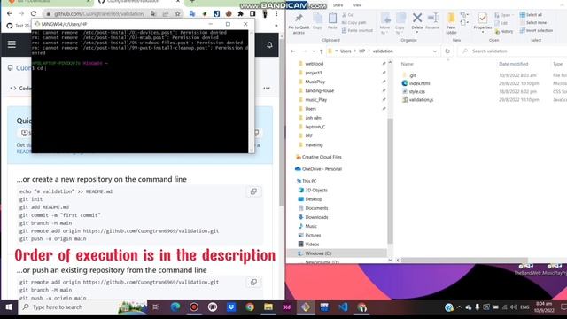 How to push code to github | gitbash | simple смотреть онлайн