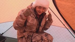 Зимняя рыбалка с подводной видео камерой.