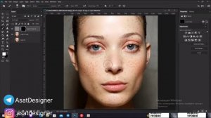 We use Photoshop to remove blemishes on the face | Loss of spots ?