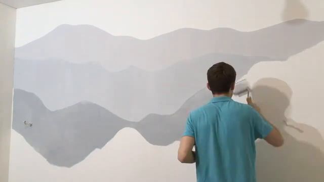 Декор стен в стиле Mountain Mural DIY смотреть онлайн