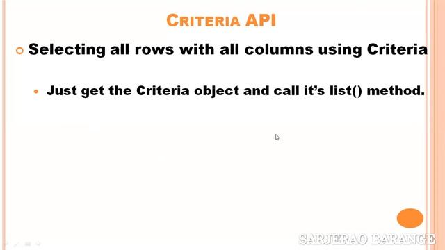 criteria api in hibernate смотреть онлайн