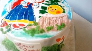 Торт для девочки на 3 годика.
