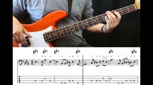 Marvin Gaye - I heard it through the Grapevine (Bass cover with tabs)