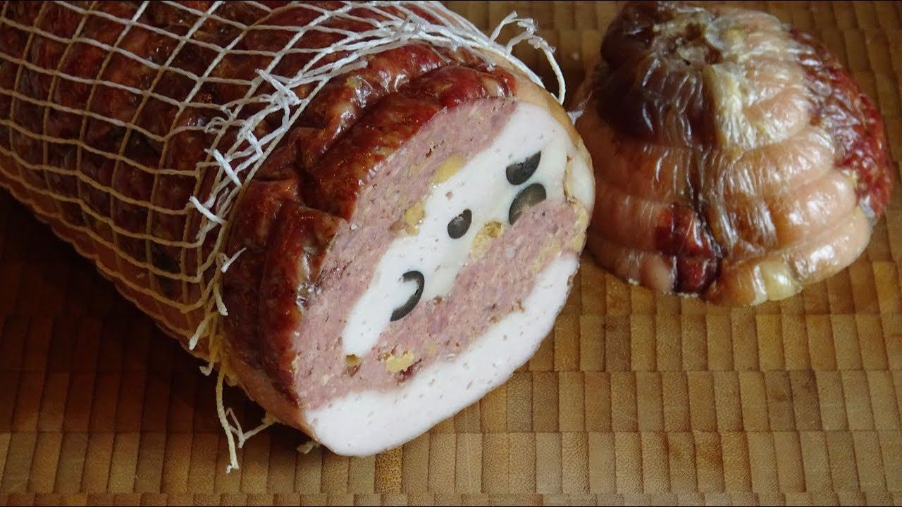 Рулет из индейки, говядины и курицы "Праздничный". смотреть онлайн