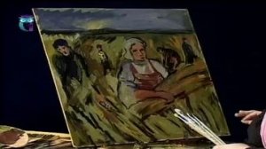 Уроки рисования (# 119) пастелью и масляными красками. Рисуем человека в движении