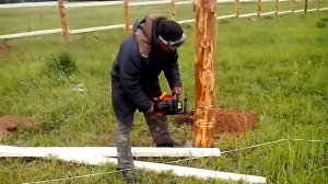 2014 06 14 Установка прожилин забора