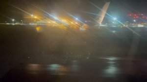 Luxair Luxembourg Airlines Boeing 737-700W night landing at Luxembourg-Findel airport (Luxembourg)