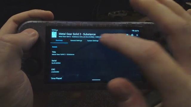 Retroid Pocket 3 Playstation 2 Showcase  Settings - AetherSX2