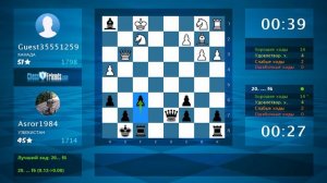 Chess Game Analysis: Guest35551259 - Asror1984 : 1-0 (By ChessFriends.com)