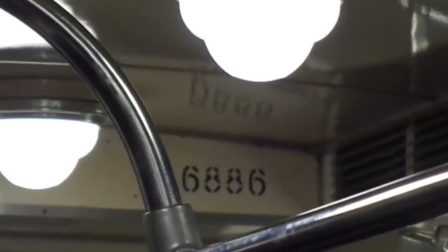 Метропоезд Санкт-Петербурга 9-75: метровагон Ем-501, б. 6886 - 1 линия (27.02.19) смотреть онлайн