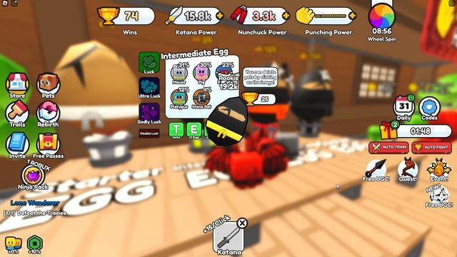 [LIMITED EVENT] How to get the STEALTH NINJA HELM in NINJA FIGHTING SIMULATOR | Roblox смотреть онлайн