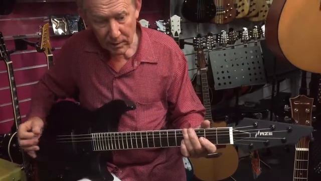 New arrival Haze 6 string Fanned fret electric guitar black смотреть онлайн