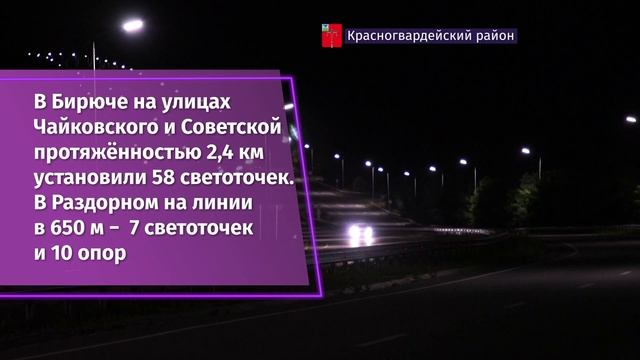 Электроснабжение наружного освещения обеспечили в 2 насёленных пунктах Красногвардейского района смотреть онлайн