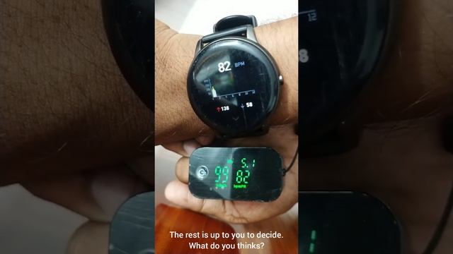 Imilab KW66 vs. Pulse Oximeter, pulse test смотреть онлайн