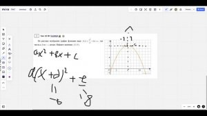 Как найти коэффициент а у параболы и удобно решать задачу тип 10 математики профиль