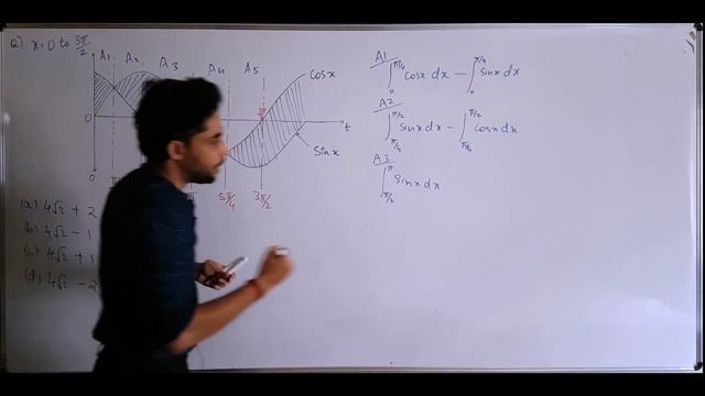 Area between sin(x) and cos(x) from 0 to 3pi/2 | Integration | JEE Mains смотреть онлайн