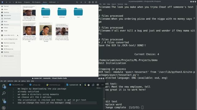 Memento - Meme Organizer using OpenCV and Tesseract смотреть онлайн