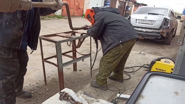 Сварка глушителя в гаражных условиях