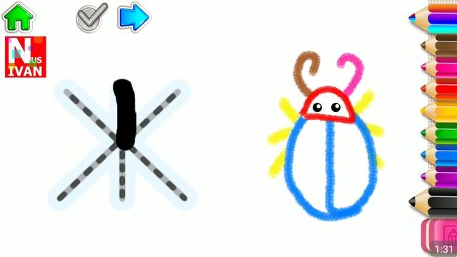 КАК НАРИСОВАТЬ ЖУКА - РИСУНКИ ДЛЯ ДЕТЕЙ / NUSIVAN GAMER смотреть онлайн